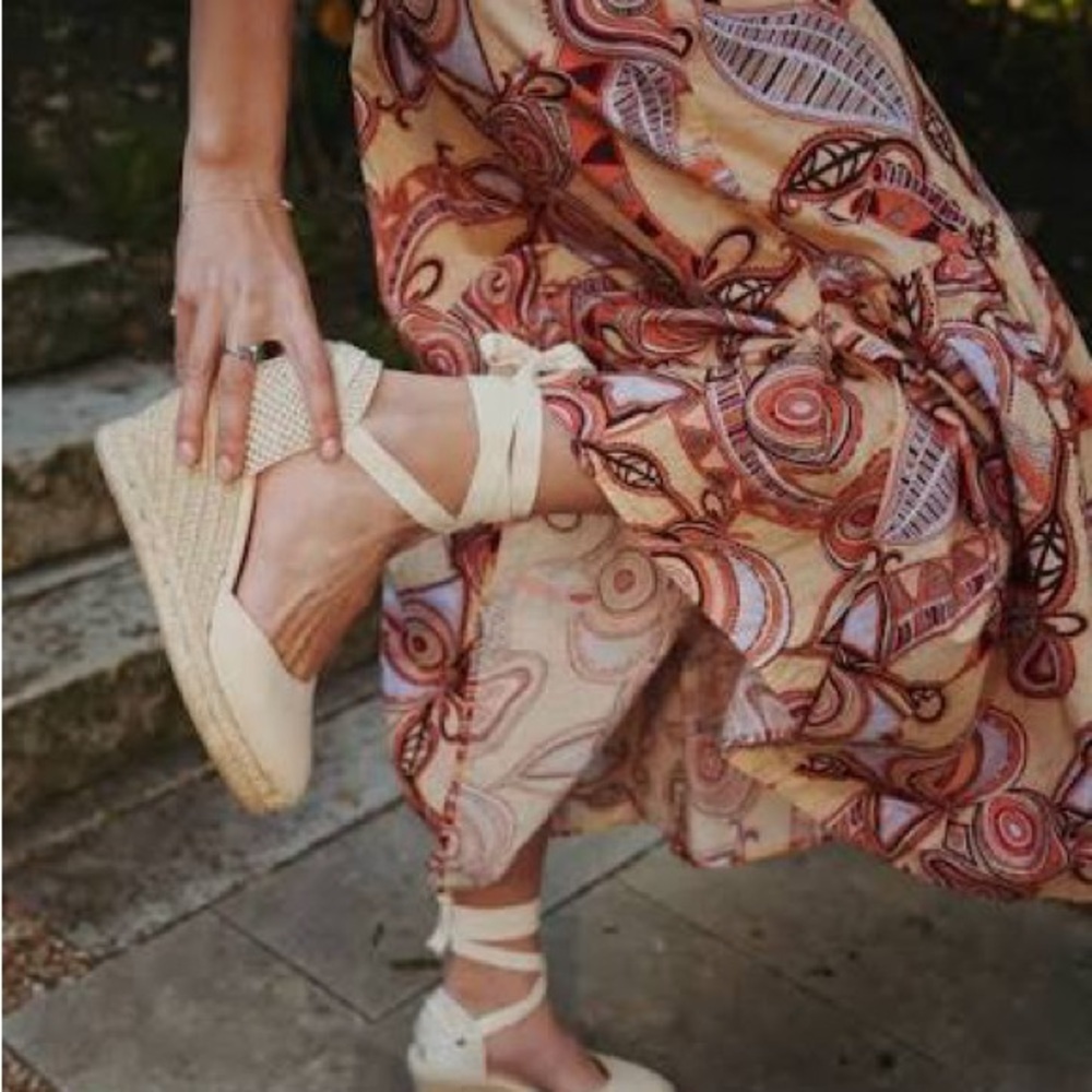 Soludos Cream Espadrille Flats